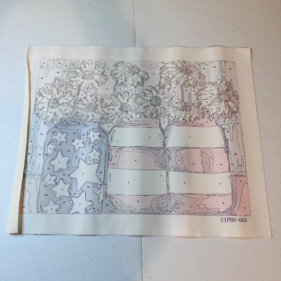 Patriotic Mason Jar Paint By Number Kit Craft Kit - Picture 4 of 9